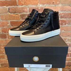 Buscemi 140MM High-Top – Black/White Leather (Size 41 / US 8)